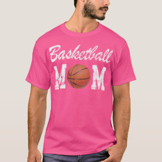 Basketball Mamma Cute Novelty Distress (2) T Shirt