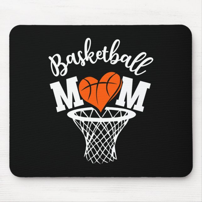 Basketball Mamma Cute Novelty Distress Women Mothe Musmatta (Framsidan)