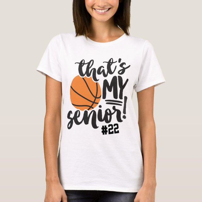 Basketball Mamma, det är mitt högsta Jersey-nummer T Shirt (Framsida)