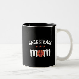Basketball Mamma för stolt Mor i idrottsspelaren Två-Tonad Mugg