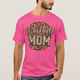 Basketball Mamma Funny Leopard Basketball T Shirt
