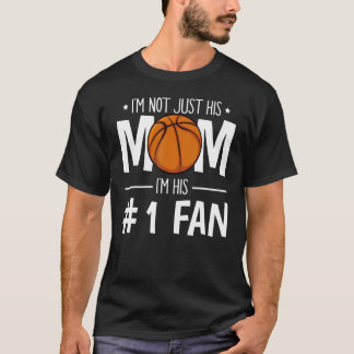 Basketball Mamma.. Jag är inte bara hans Mamma Bas T Shirt