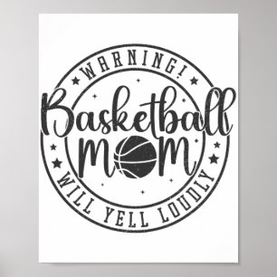 Basketball Mamma kommer att gula Louely Mors dag 1 Poster