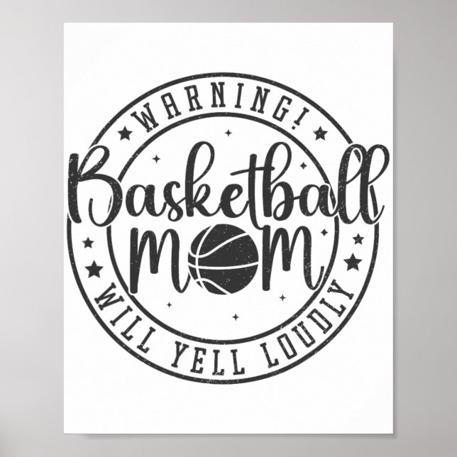 Basketball Mamma kommer att gula Louely Mors dag 1 Poster (Framsidan)