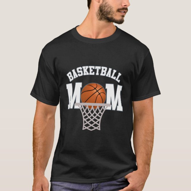 Basketball Mamma Långärmad Shirt T (Framsida)