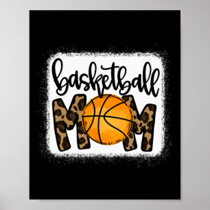 Basketball Mamma Leopard Basketball Mamma Poster