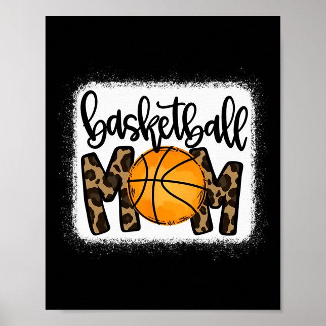 Basketball Mamma Leopard Basketball Mamma Poster (Framsidan)