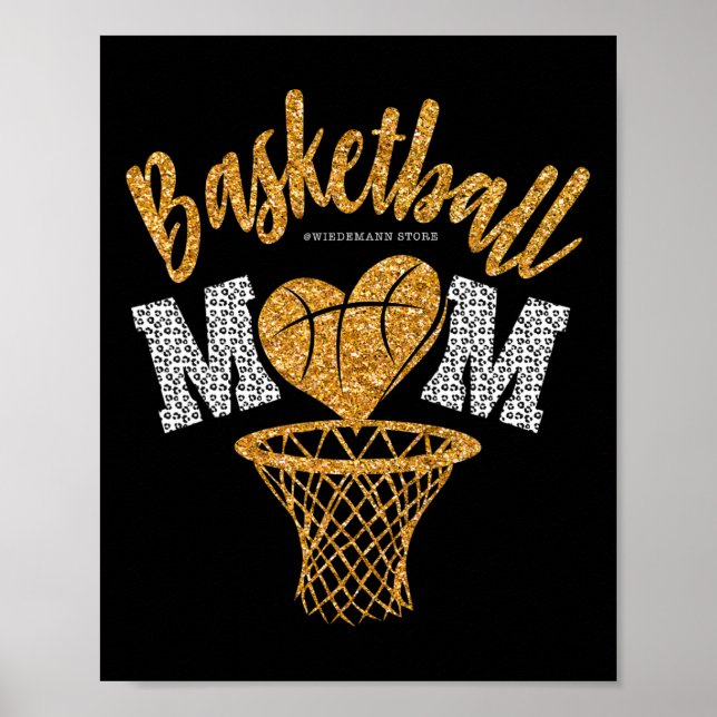 Basketball Mamma Leopard Basketball Senior Mamma 2 Poster (Framsidan)
