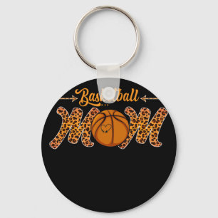 Basketball Mamma Leopard Sports Players Mors dag Nyckelring