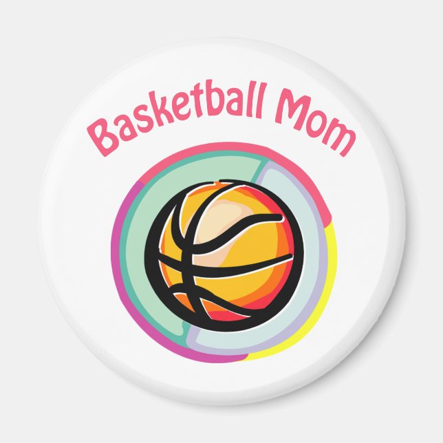 Basketball Mamma Magnets Magnet (Framsidan)