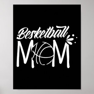 Basketball Mamma Match Coach Team Player Mor Momm Poster