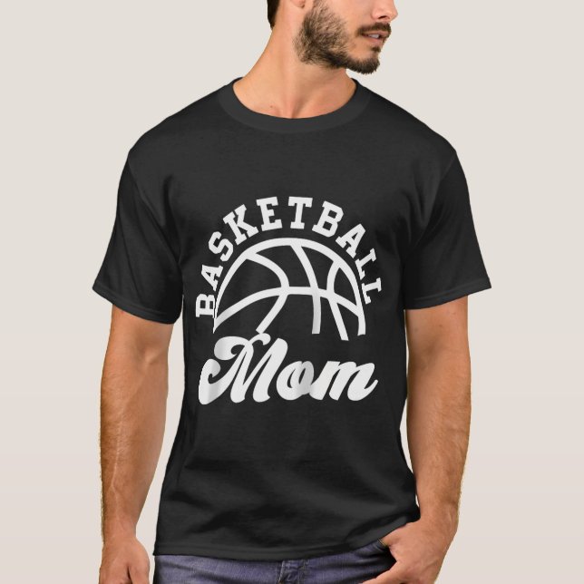 Basketball Mamma Matching Basketball Team Älskare  T Shirt (Framsida)