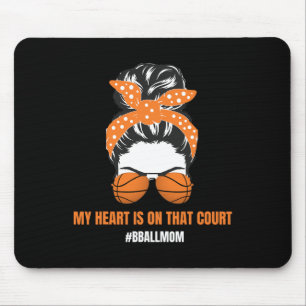 Basketball Mamma Messy Bun Proud Mamma Bball Baske Musmatta