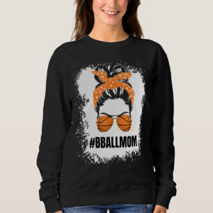 Basketball Mamma Messy Bun Proud Mamma Bball Baske T Shirt