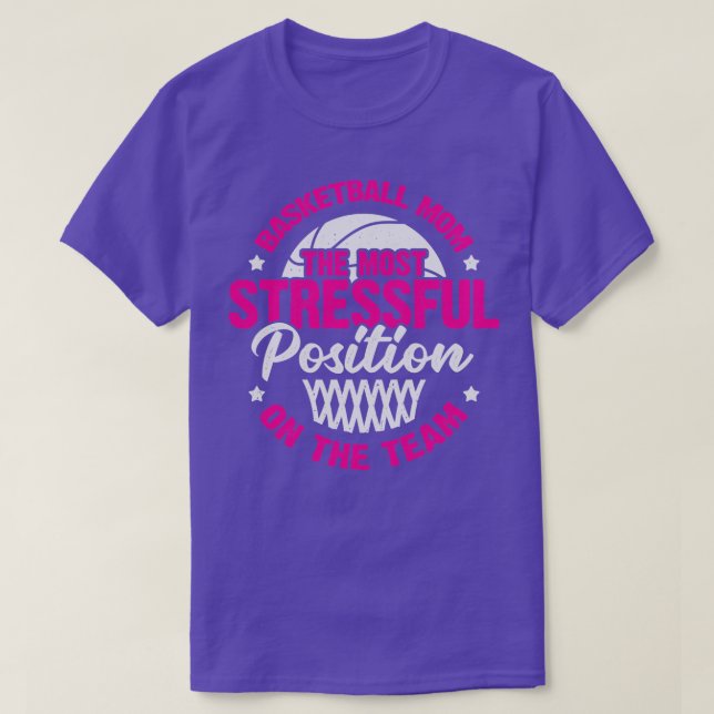 Basketball Mamma Mor Gift T Shirt (Design framsida)