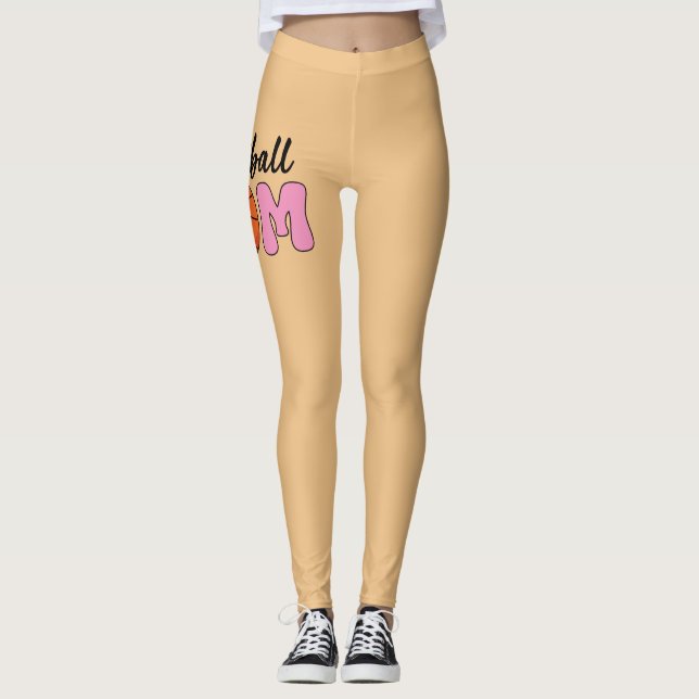 Basketball Mamma Mors dag Leggings (Framsida)