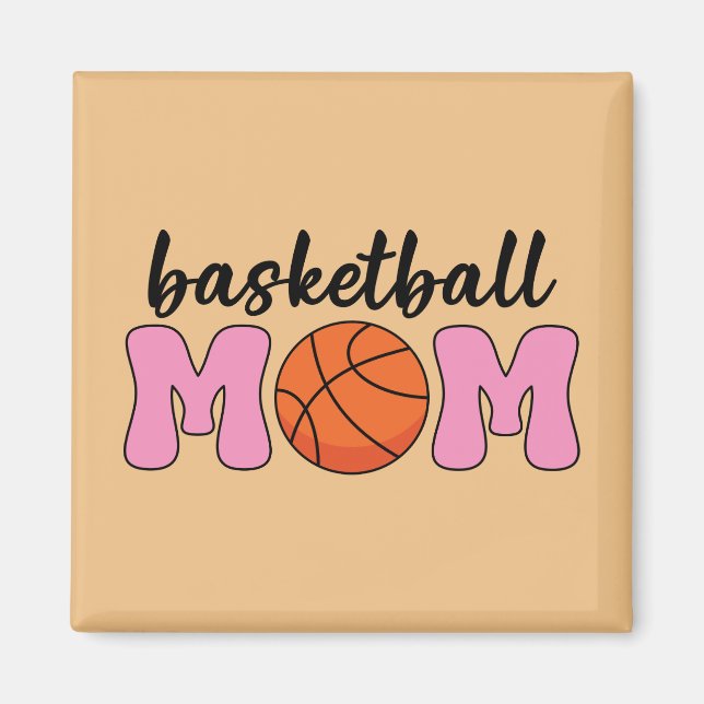 Basketball Mamma Mors dag Magnet (Framsidan)