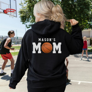 Basketball Mamma Namn Parent Black T Shirt