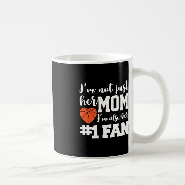 Basketball Mamma nummer ett Fläkt Basketball Mammo Kaffemugg (Höger)