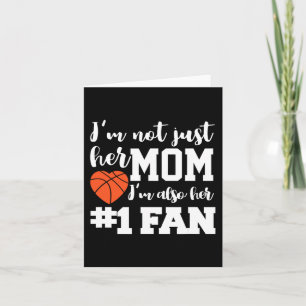 Basketball Mamma nummer ett Fläkt Basketball Mammo Kort