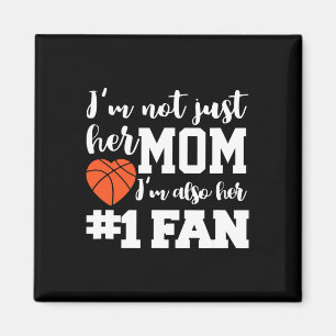 Basketball Mamma nummer ett Fläkt Basketball Mammo Magnet