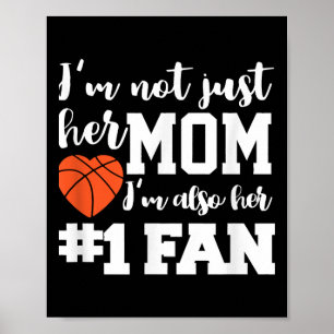 Basketball Mamma nummer ett Fläkt Basketball Mammo Poster