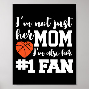 Basketball Mamma nummer ett Fläkt Basketball Mammo Poster