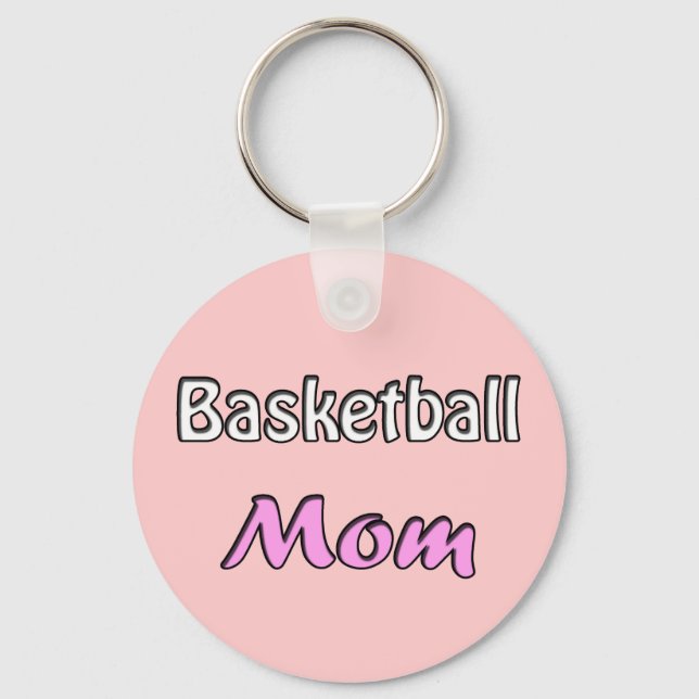 Basketball Mamma Nyckelring (Framsida)