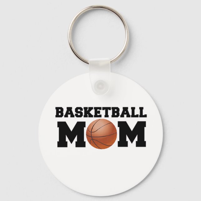 Basketball Mamma Nyckelring (Framsida)