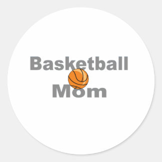 BasketBall Mamma Runt Klistermärke