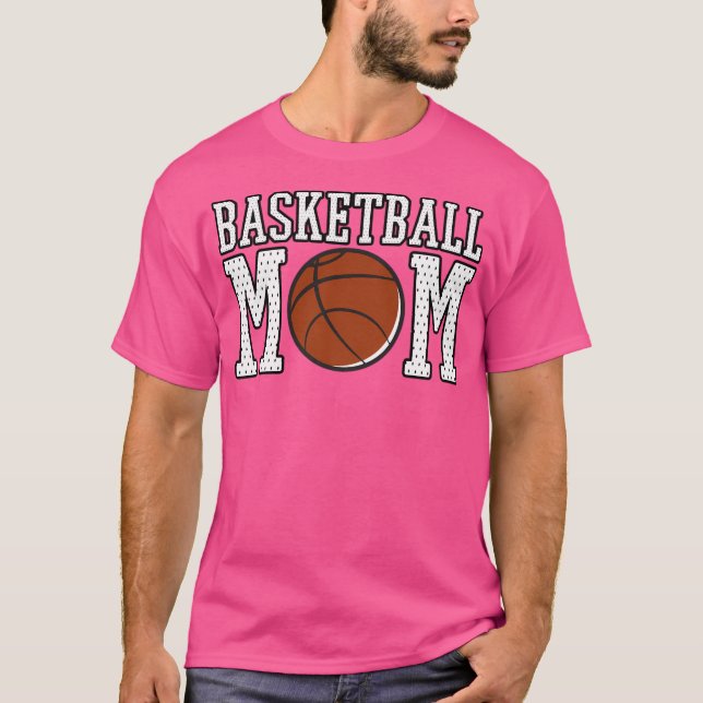 Basketball Mamma Shirts T Shirt (Framsida)