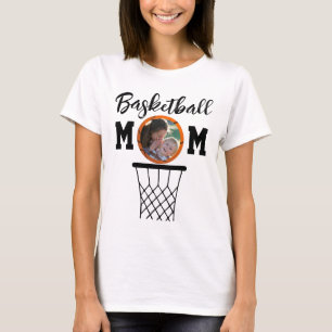Basketball MAMMA-skjorta med foto T Shirt