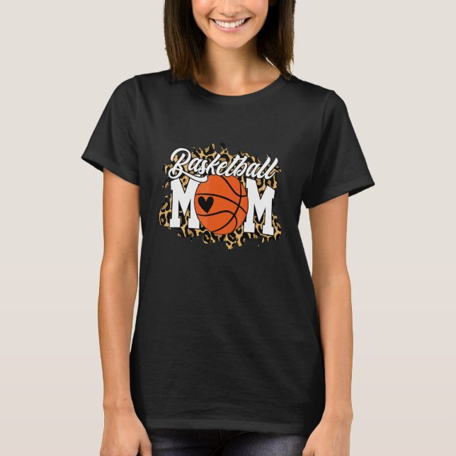 Basketball Mamma-speldagskonstruktion Mors dag Man T Shirt (Framsida)