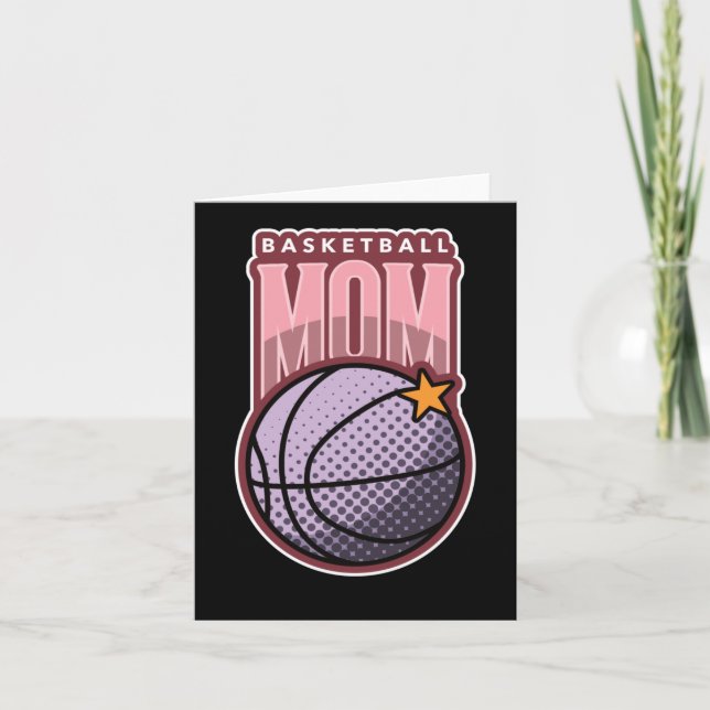 Basketball Mamma - Sport Aktiv Kort (Framsida)