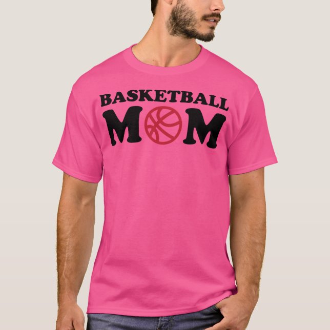 Basketball Mamma T Shirt (Framsida)