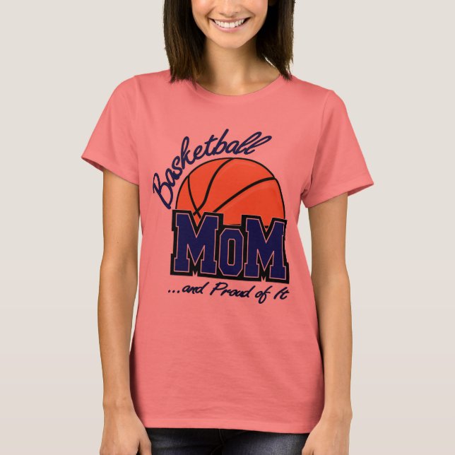 Basketball Mamma T Shirt (Framsida)