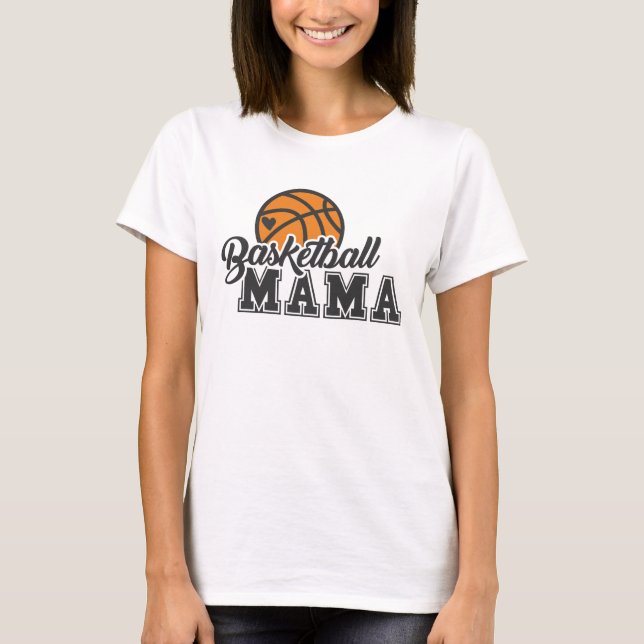 Basketball Mamma T-Shirt (Framsida)