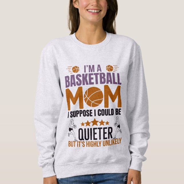 Basketball Mamma T-Shirt (Framsida)