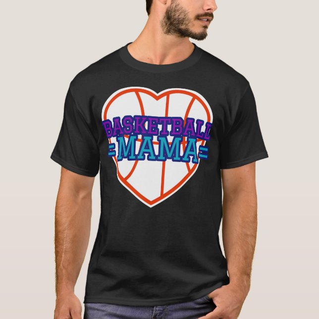 Basketball Mamma T Shirt (Framsida)