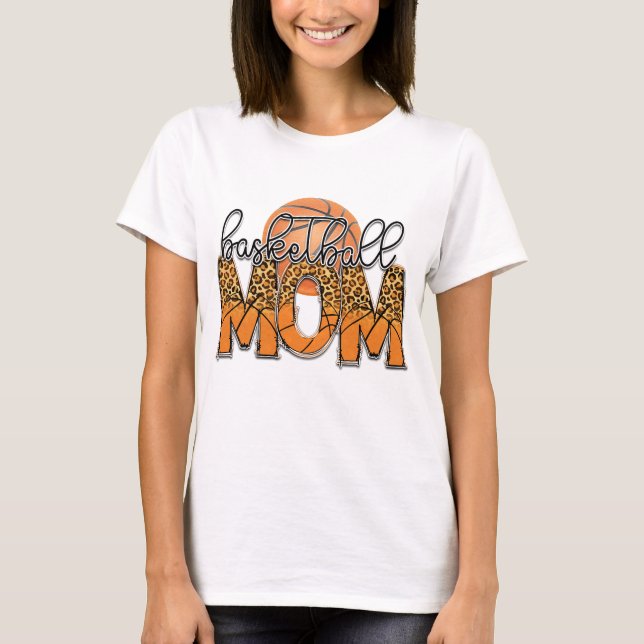 Basketball Mamma T Shirt (Framsida)
