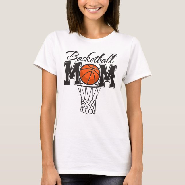 Basketball Mamma T Shirt (Framsida)
