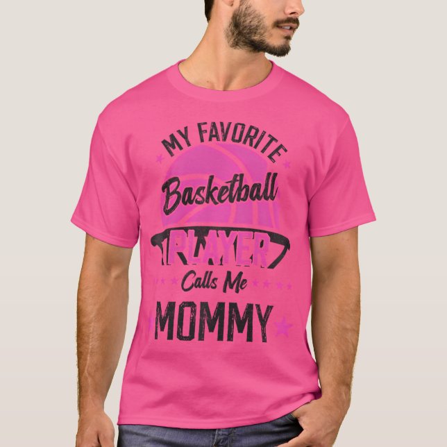 Basketball Mamma T Shirt (Framsida)