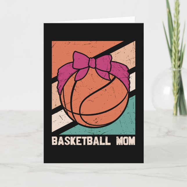 Basketball MAMMA | Vacker Basketballdesign Kort (Framsida)