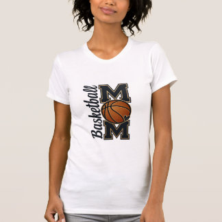Basketball Mamma Varsity Stil Guld Sport Lag Ande T Shirt