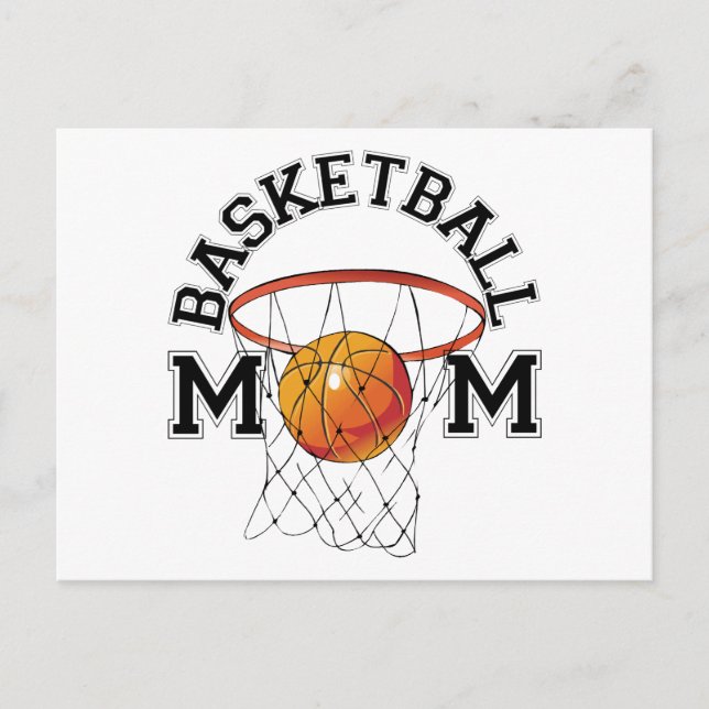 Basketball Mamma Vykort (Framsida)