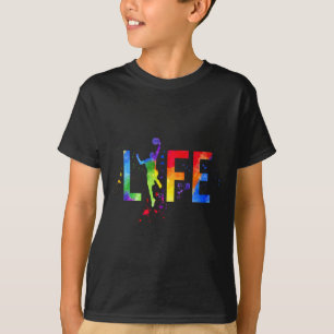 Basketball Manar Boll är Life Watercolor Basketbal T Shirt
