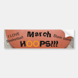 Basketball March RINGAR Bumper Sticker Bildekal