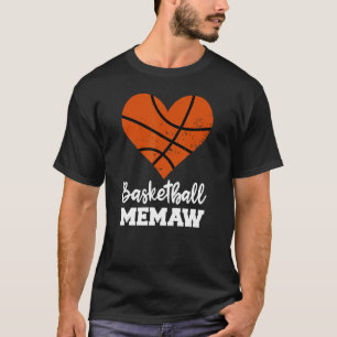 Basketball Memaw Funny Basketball Player Memaw T Shirt
