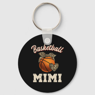 Basketball Mimi Bandana Leopard Heart Fläkt Mor" Nyckelring
