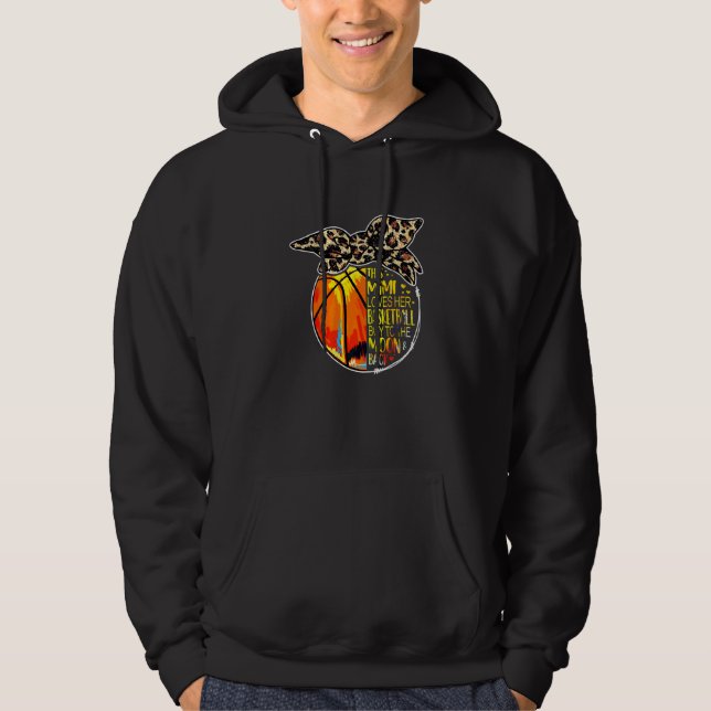 Basketball Mimi Vintage Leopard Rufsylta   Hoodie (Framsida)